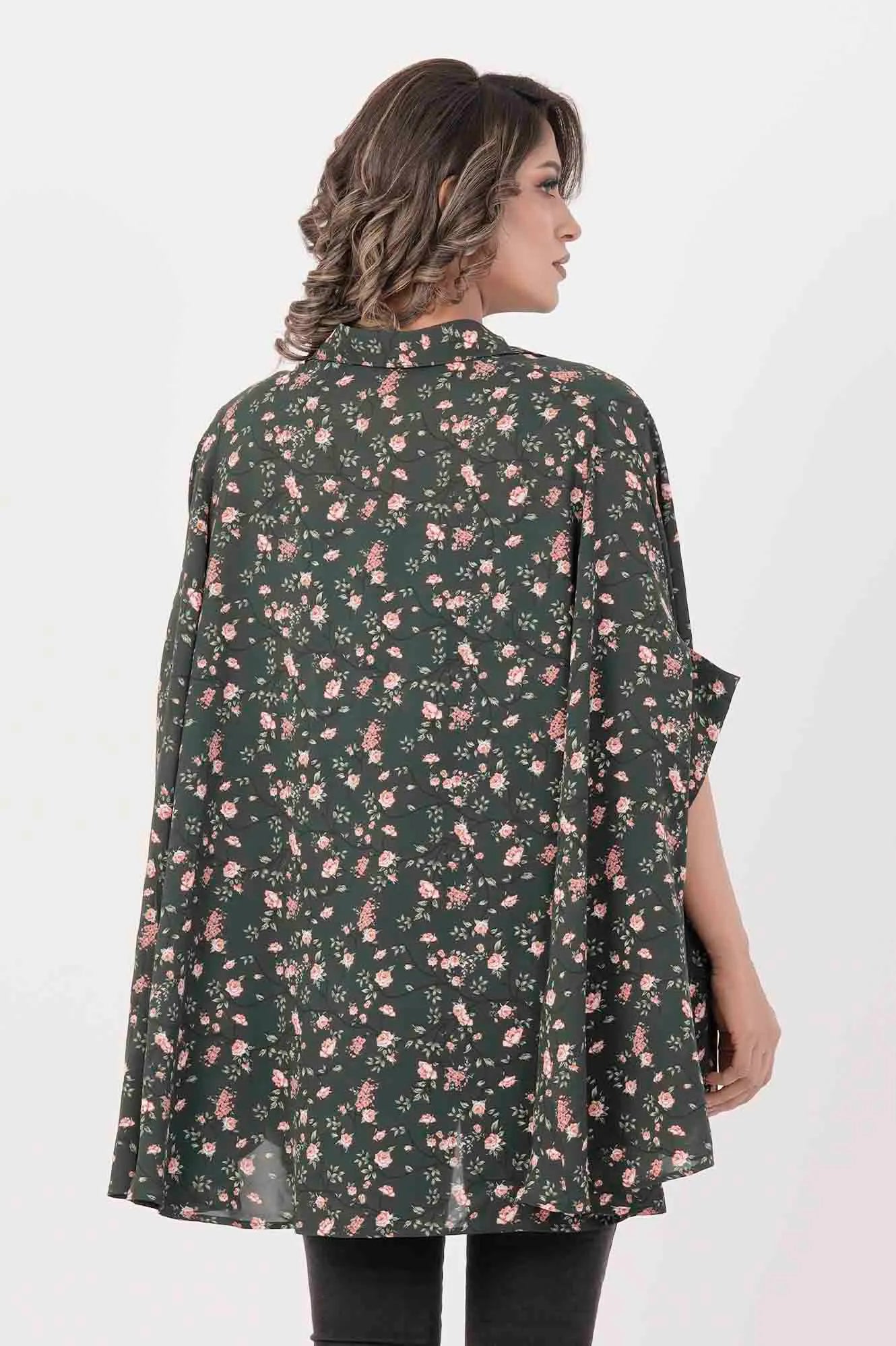 Women's Kaftan (Green Printed)