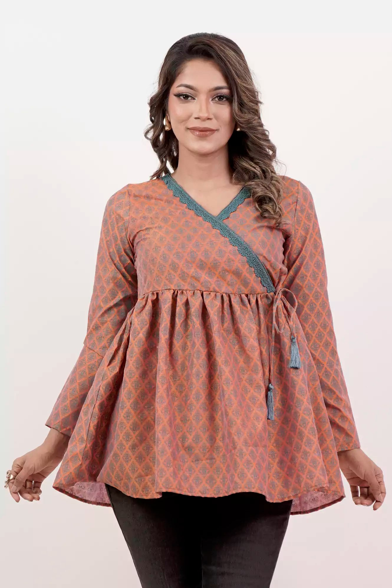 Women's Casual Tops (Orange)