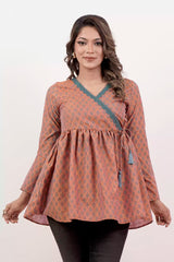 Women's Casual Tops (Orange)