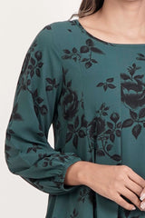 Women's Casual Tops (Green Printed)