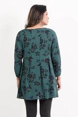 Women's Casual Tops (Green Printed)