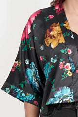 Women's Casual Tops (Black Printed)