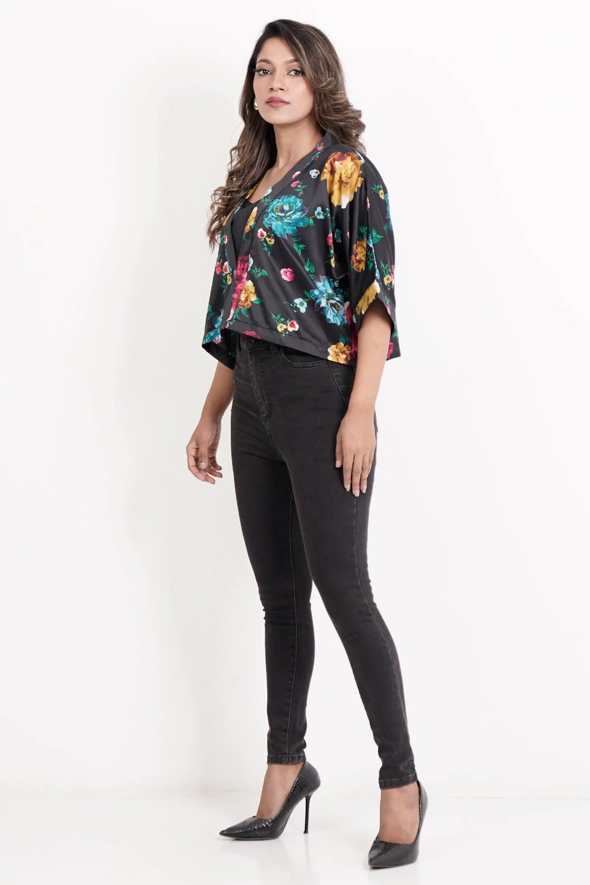 Women's Casual Tops (Black Printed)