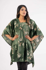 Women's Kaftan (Green Print)