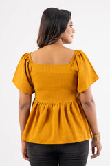 Women's Casual Tops (Mustard)