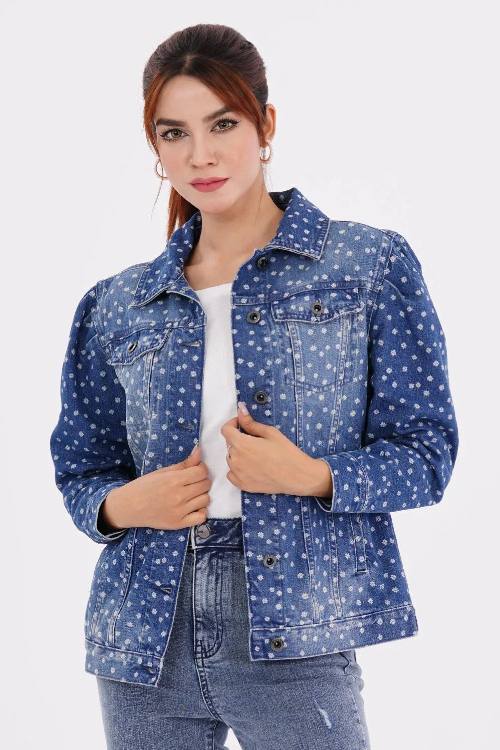 Women's Denim Jacket (Medium Wash)