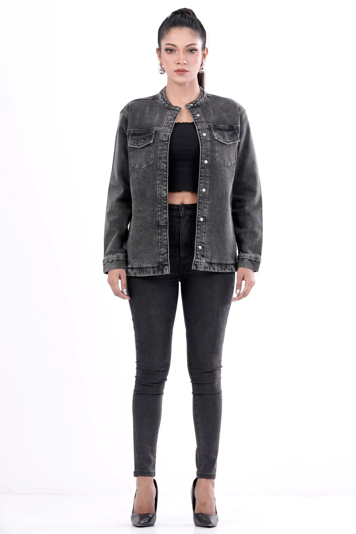 Women's Denim Jacket (Dark Wash)