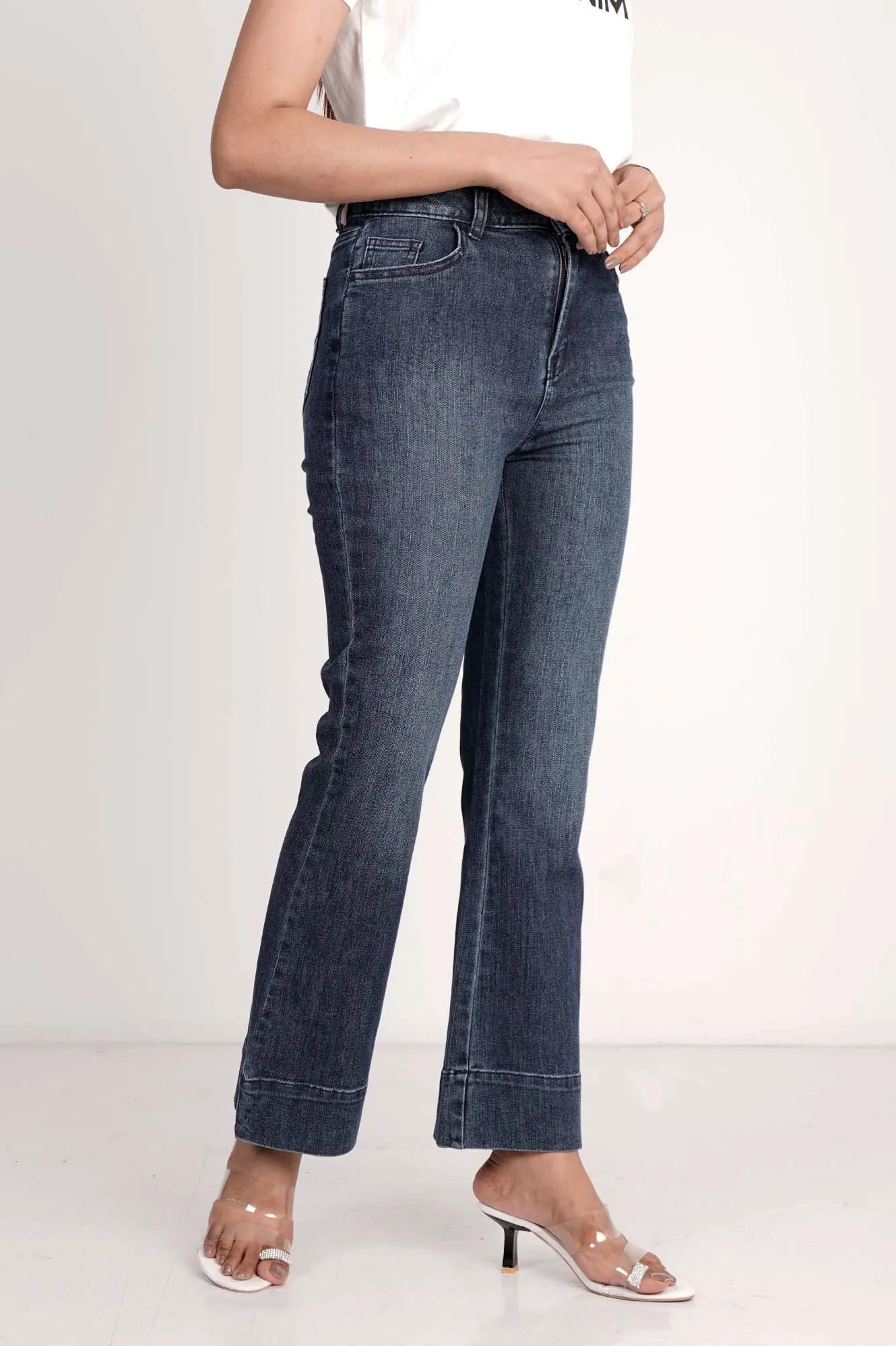 Women's Denim Pant (Medium Wash)