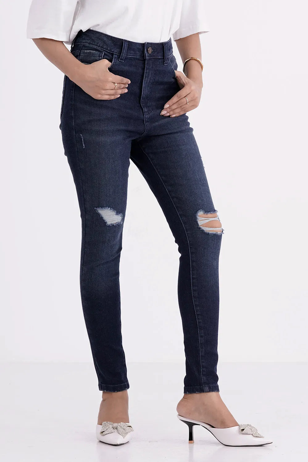 Women's Denim Pant (Dark Wash)
