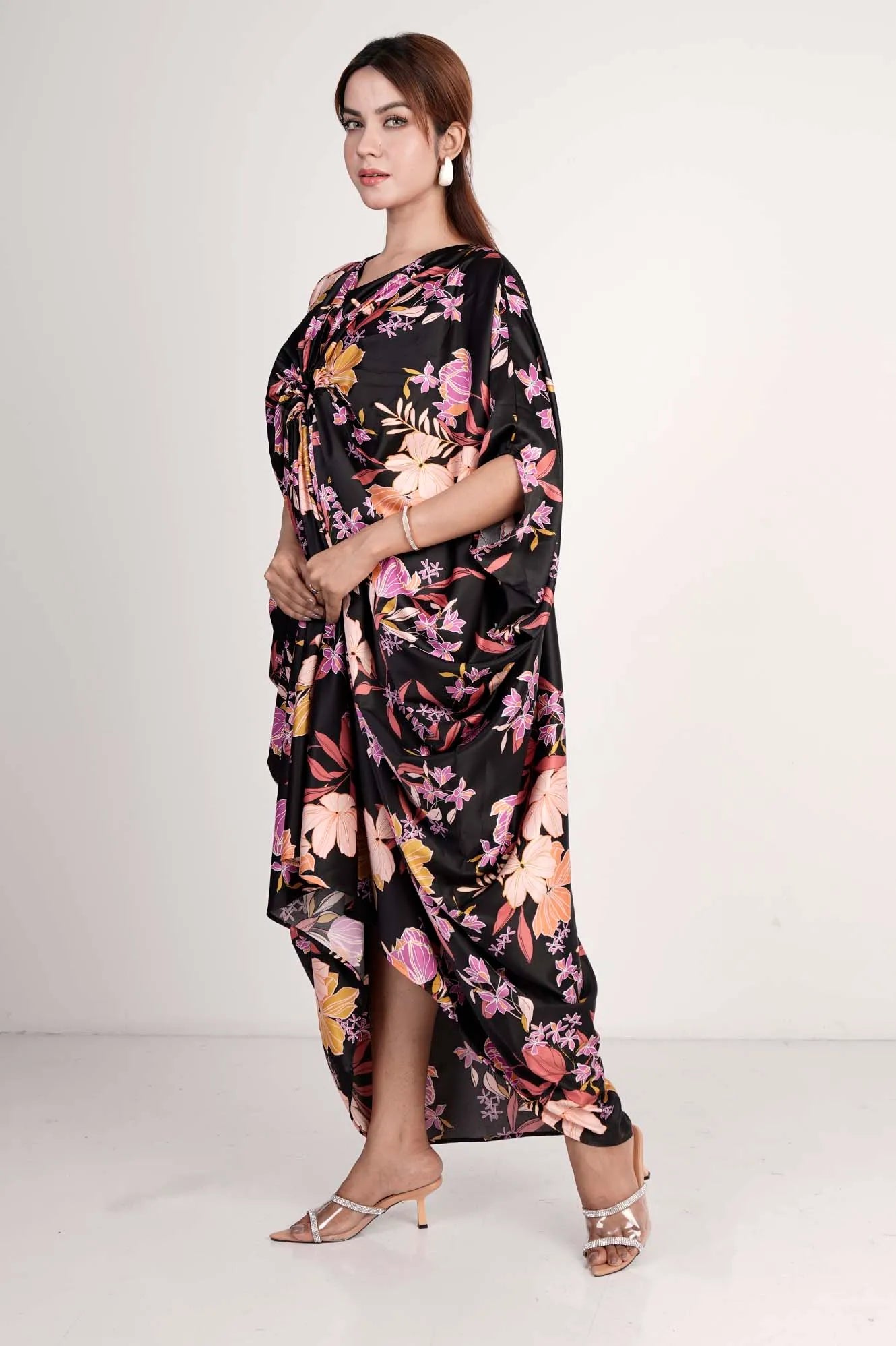 Women's Dress (Black Printed)