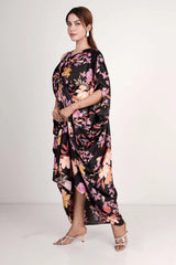 Women's Dress (Black Printed)