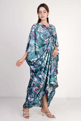 Women's Dress (Teal Printed)