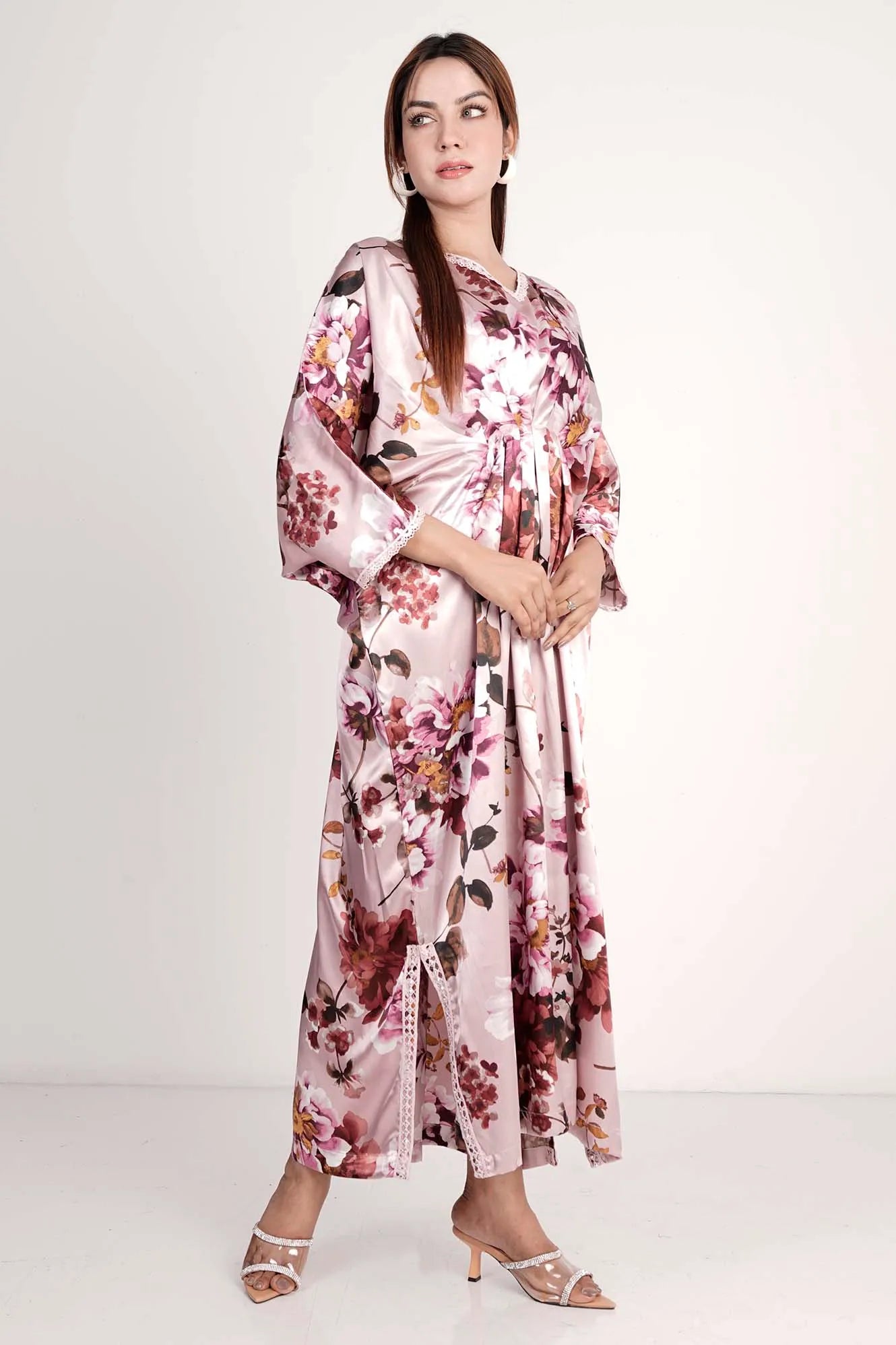 Women's Dress (Pink Printed)