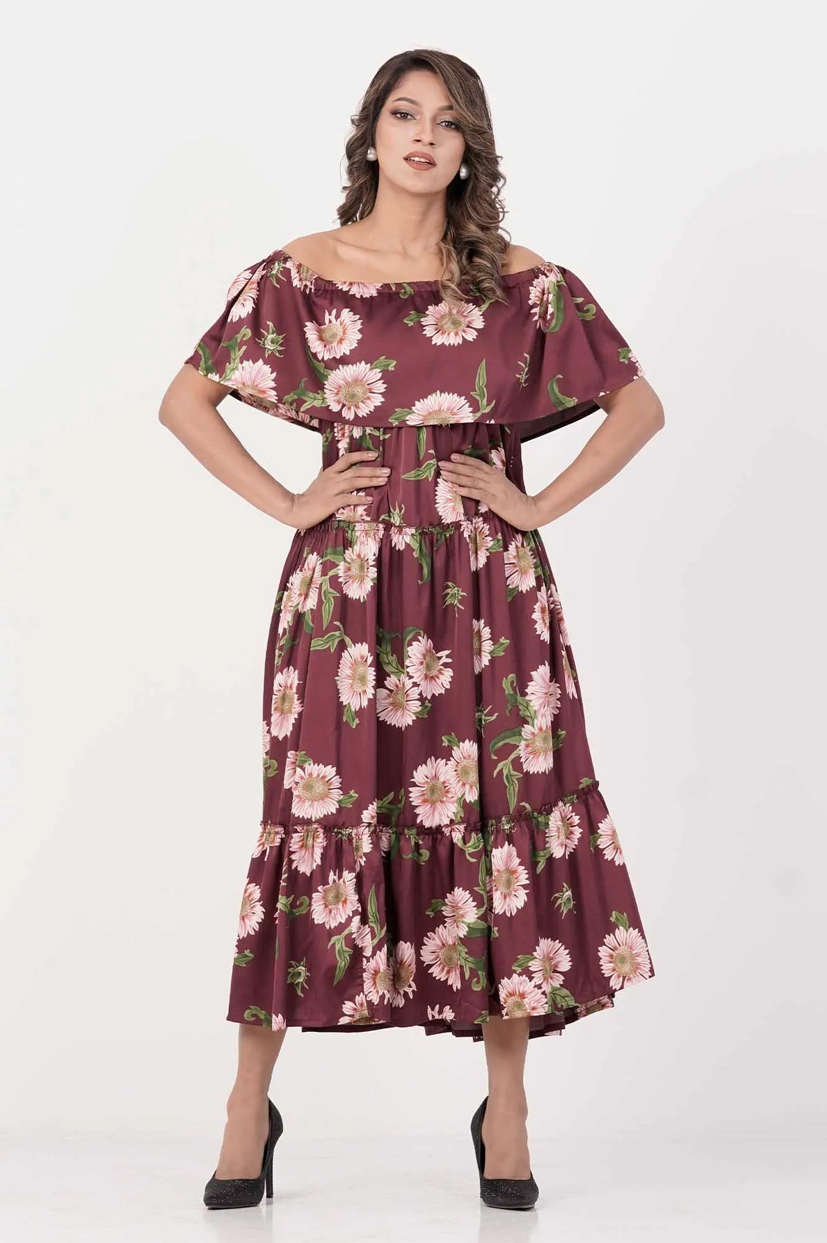 Women's Dress (Flower Printed)