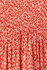 Women's Dress (Red Printed)