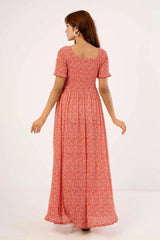 Women's Dress (Red Printed)