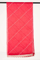 Women's Ethnic Scarf (Hot Pink A)