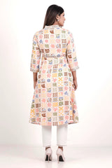 Women's Ethnic Tops (Cream Printed)