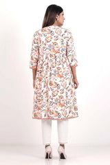 Women's Ethnic Tops (Orange Printed)