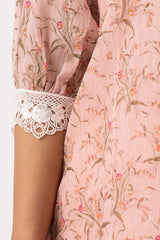Women's Ethnic Tops (Coral Printed)