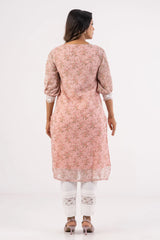 Women's Ethnic Tops (Coral Printed)