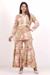 Women's Ethnic Tops (Peach)