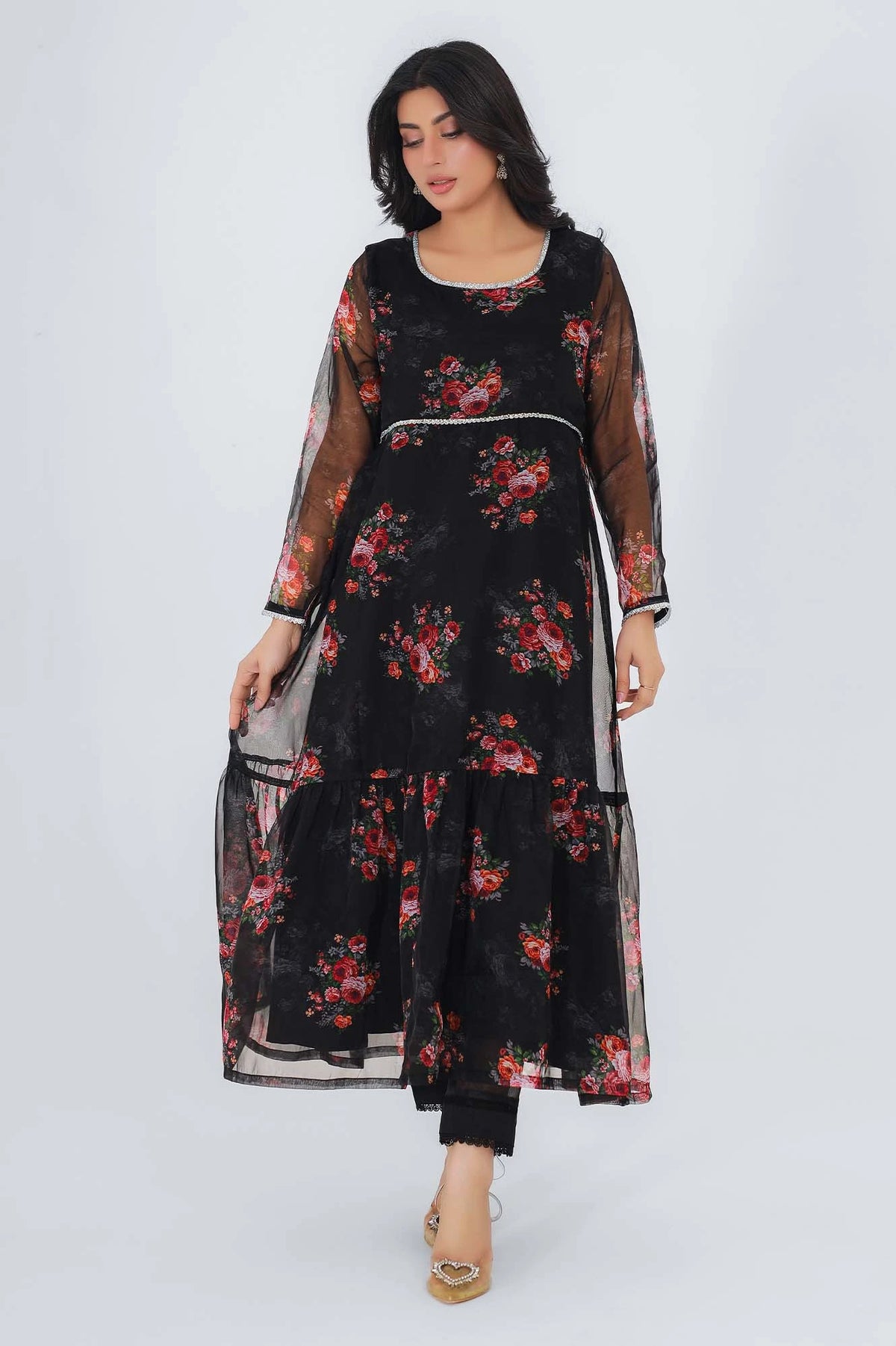 Women's Ethnic Tops (Black)