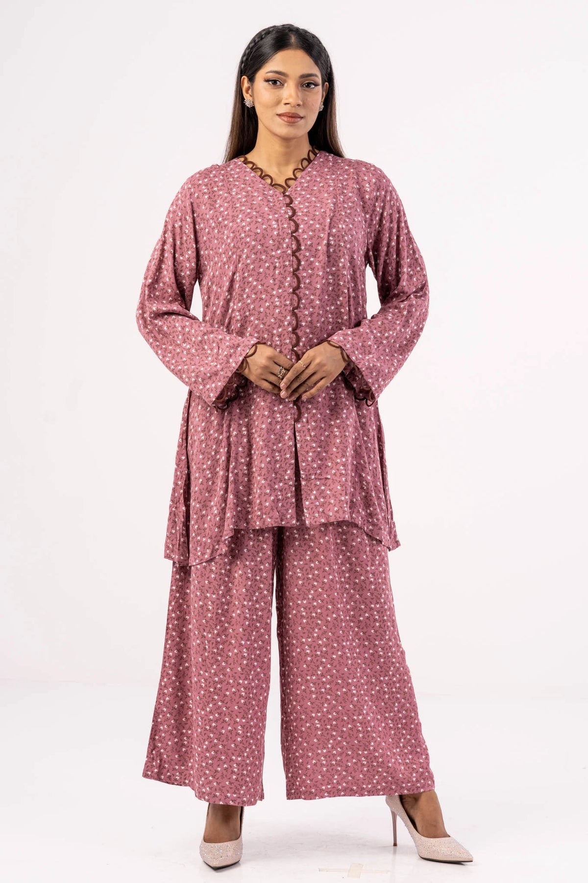 Women's Ethnic Tops (Set) (Mauve)
