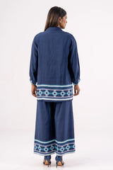 Women's Ethnic Tops (Set) (Navy Printed)