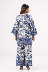 Women's Ethnic Tops (Set) (White Printed)