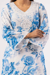 Women's Ethnic Tops (Blue Printed)