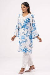 Women's Ethnic Tops (Blue Printed)
