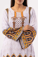 Women's Ethnic Tops (White Printed)