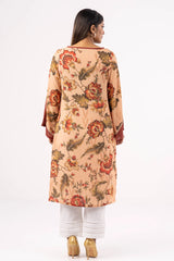 Women's Ethnic Tops (Peach Print)