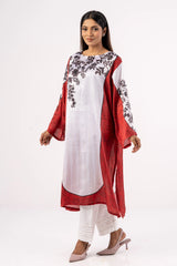 Women's Ethnic Tops (Orange Printed)