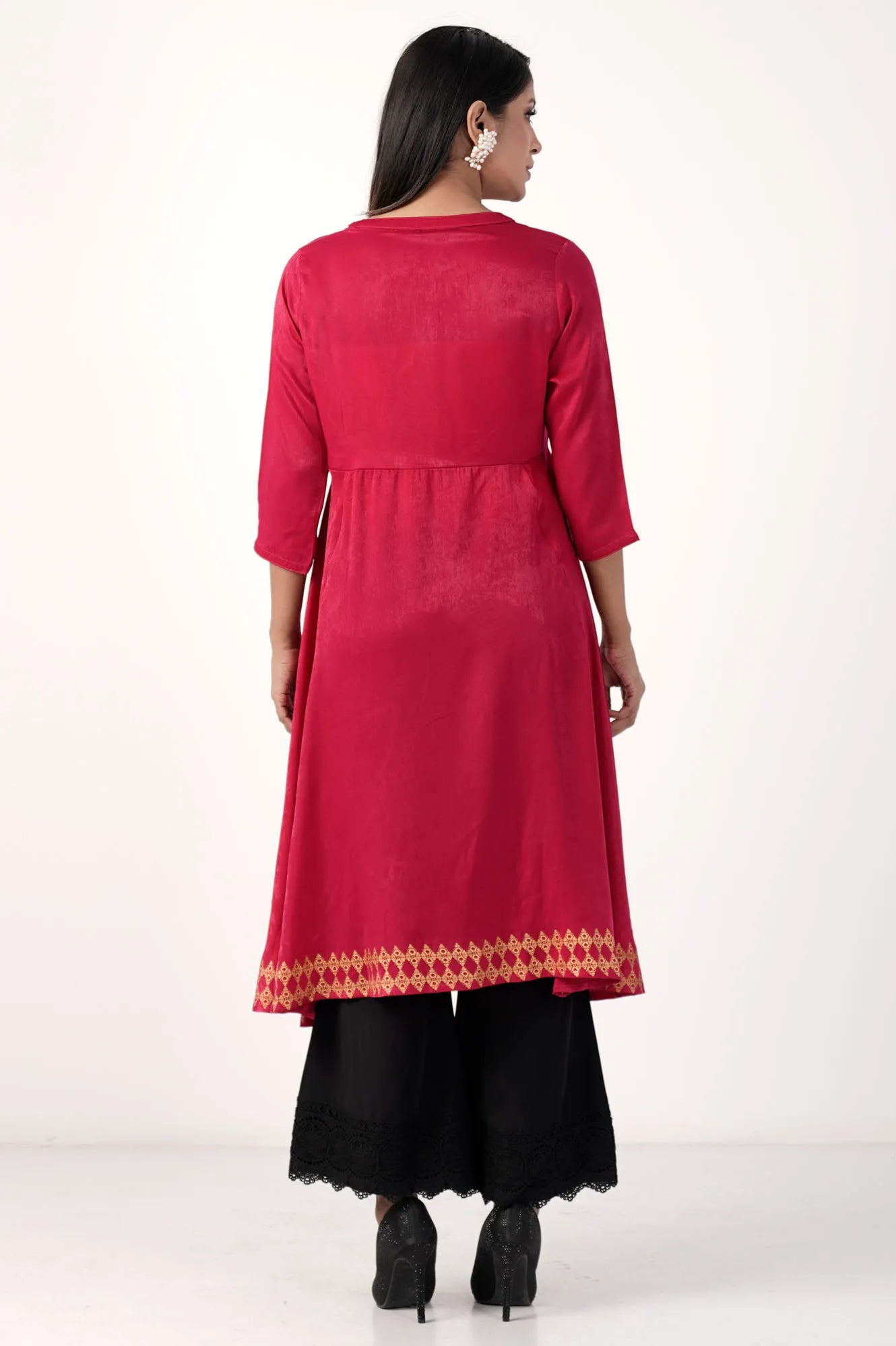 Women's Ethnic Tops (Hot Pink)