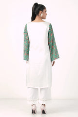 Women's Ethnic Tops (Green White)