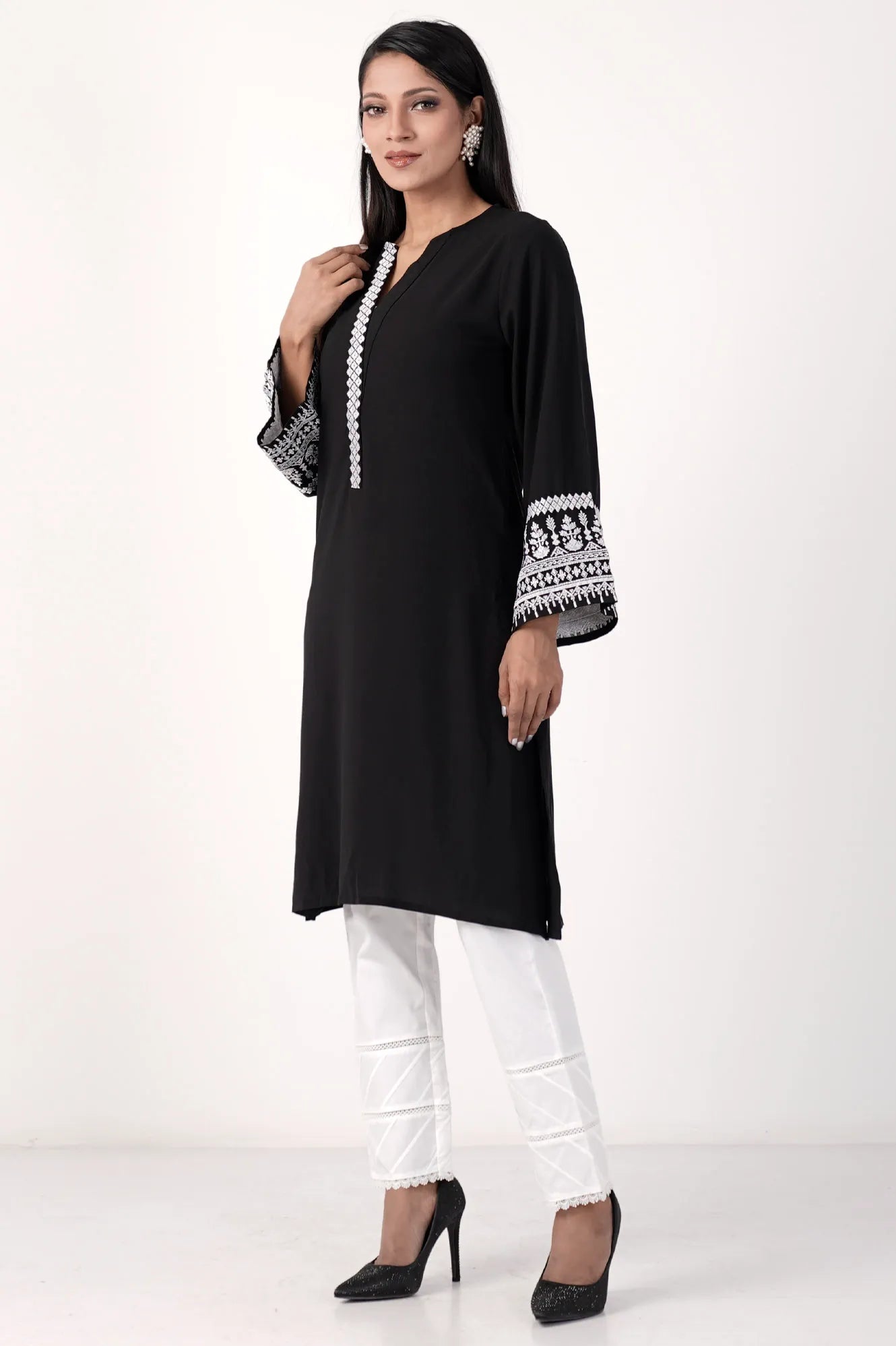 Women's Ethnic Tops (Black)
