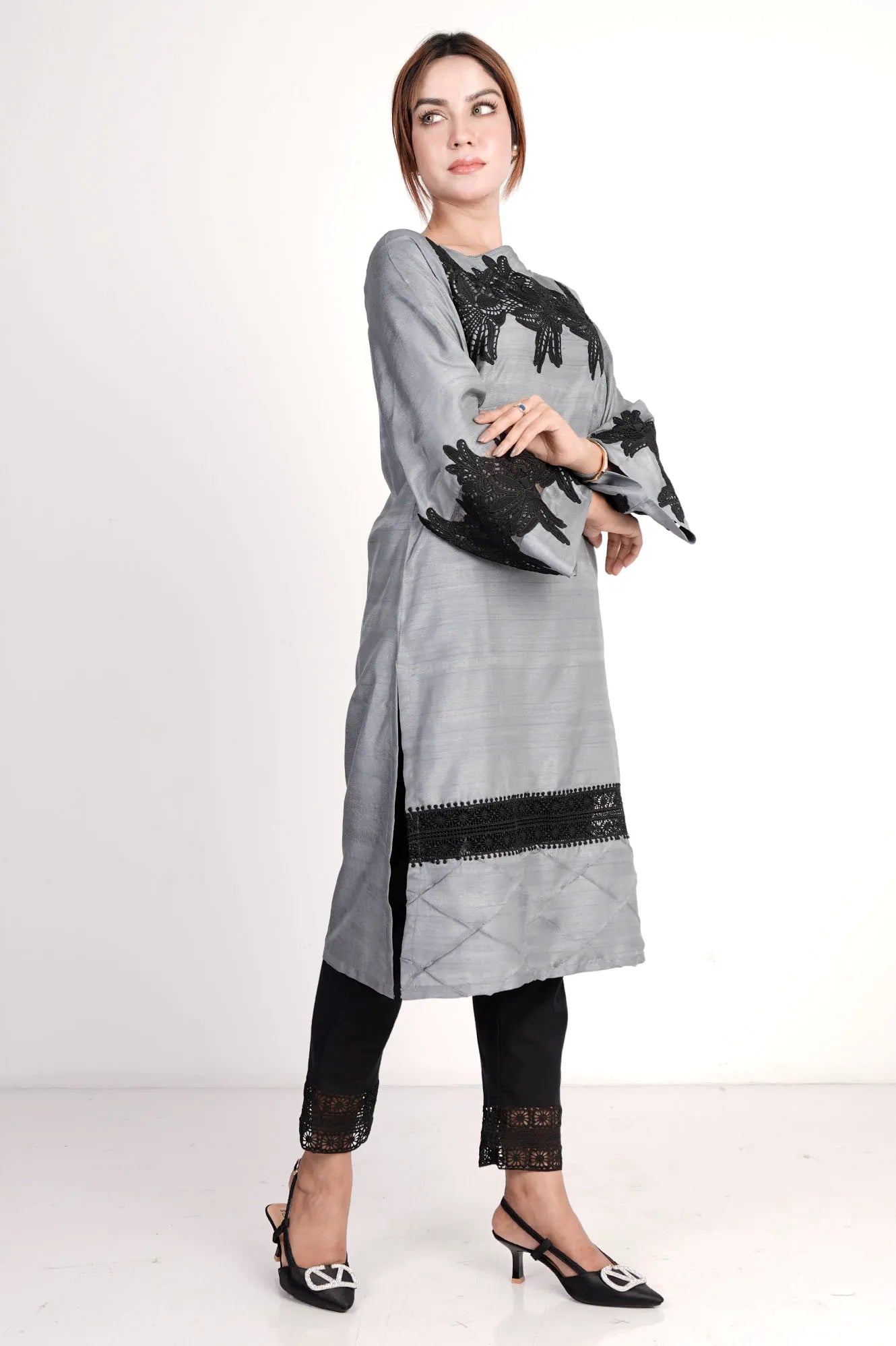 Women's Ethnic Tops (Ash)