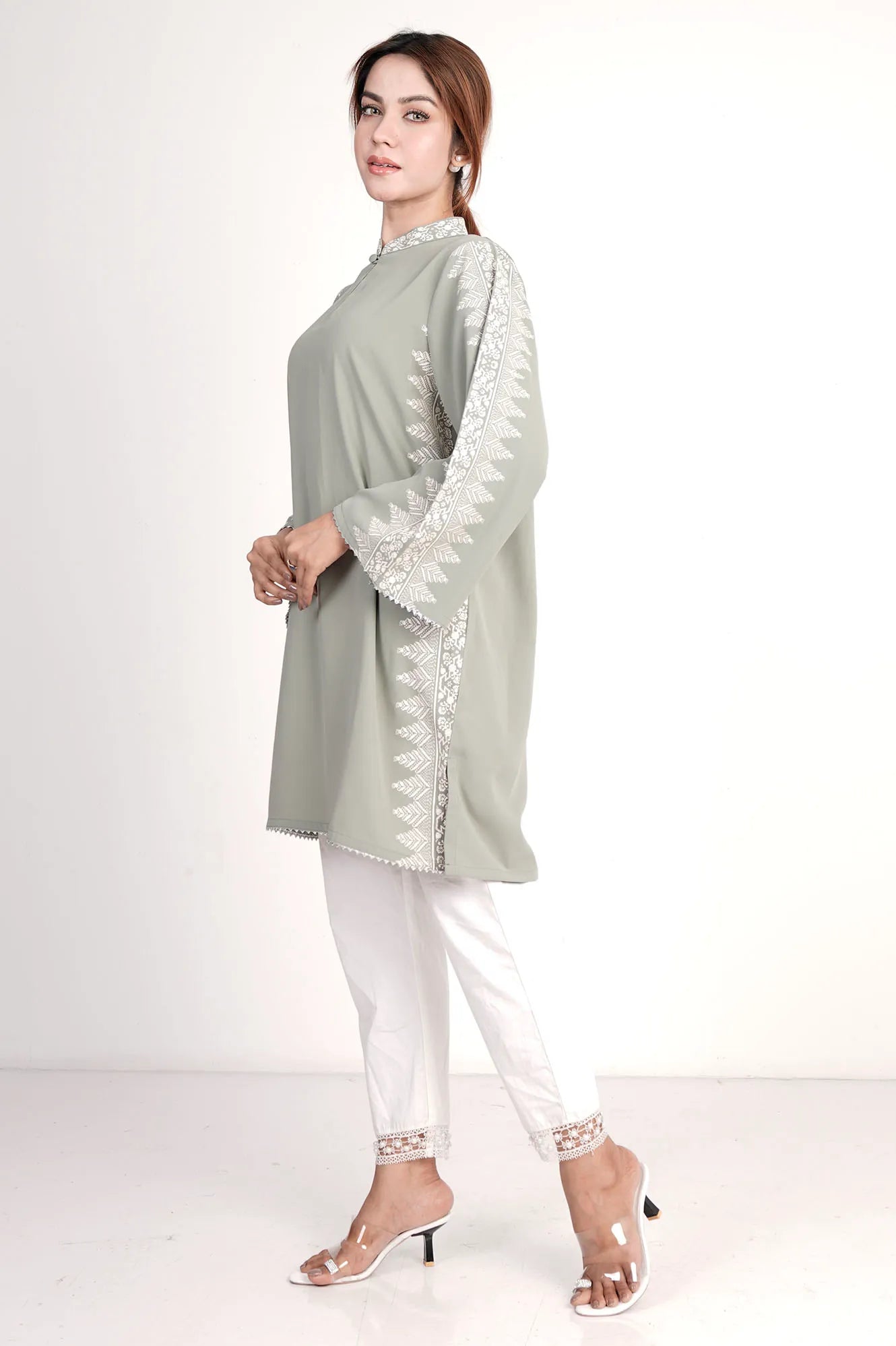 Women's Ethnic Tops (Grey)