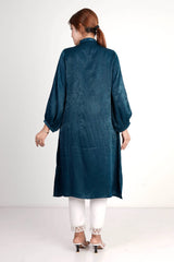 Women's Ethnic Tops (Teal Blue)