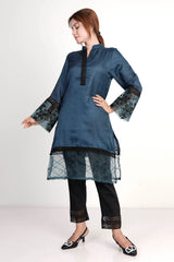Women's Ethnic Tops (Teal Blue)