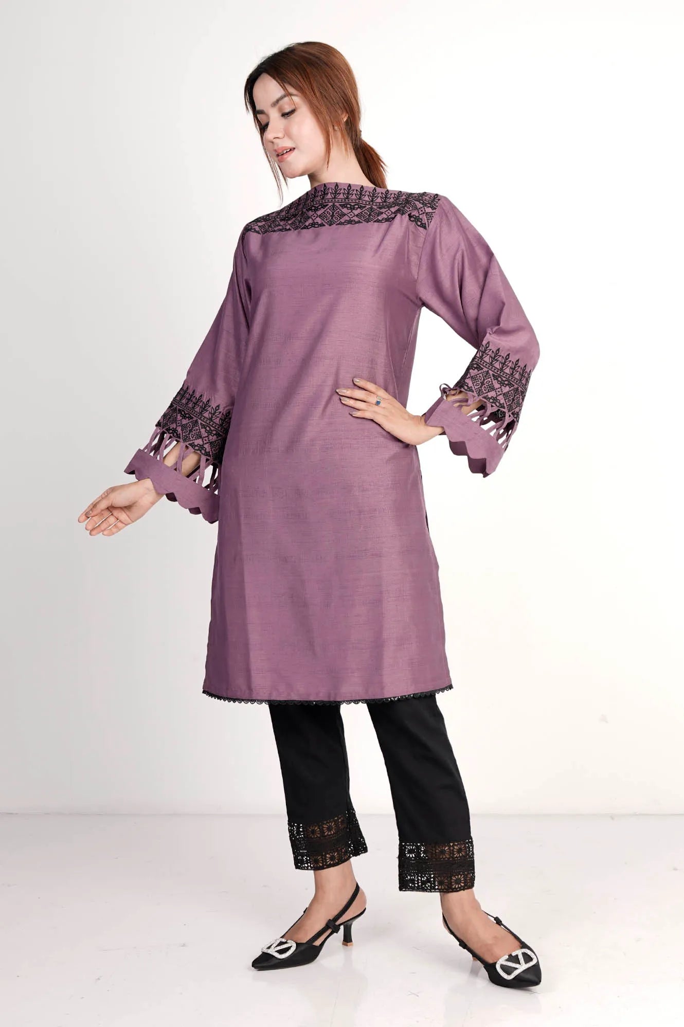 Women's Ethnic Tops (Mauve)