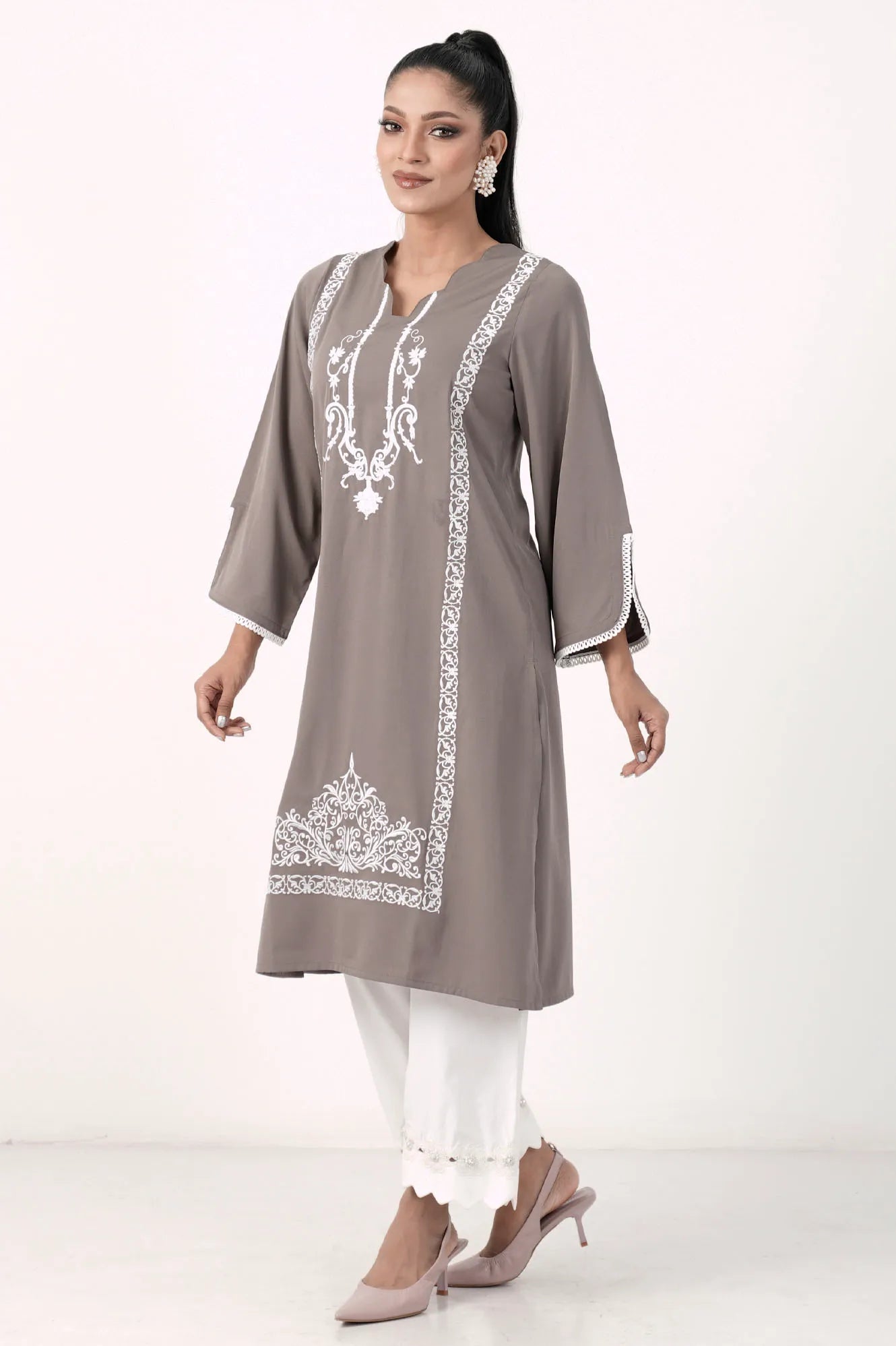 Women's Ethnic Tops (Grey Goose)