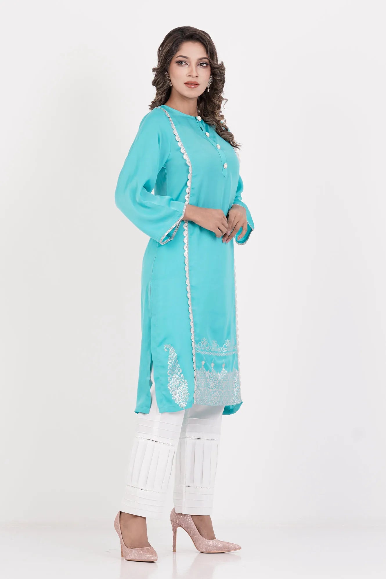 Women's Ethnic Tops (Turquoise)