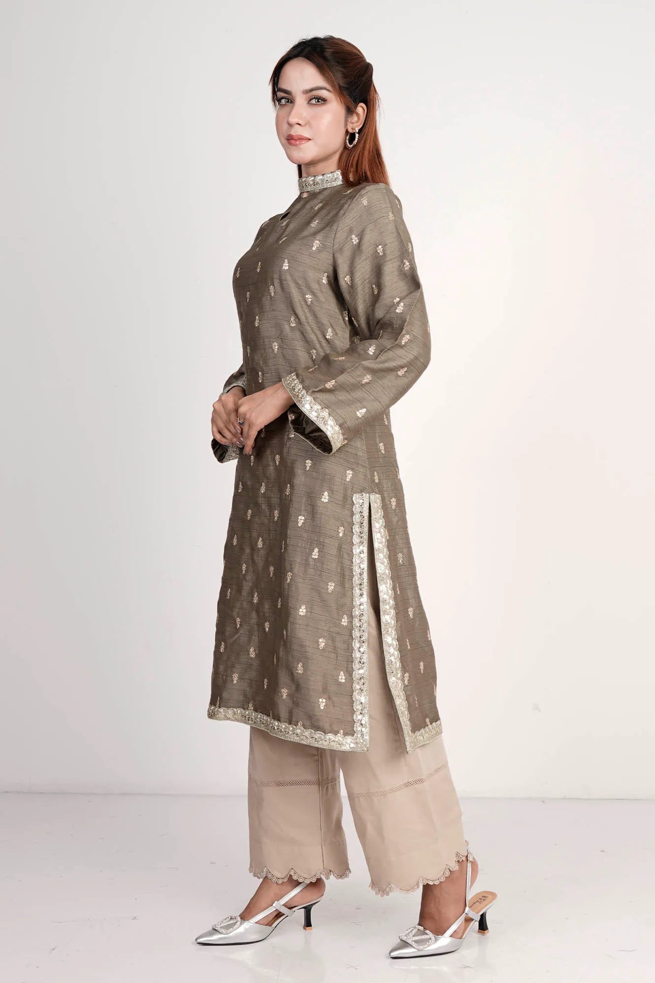 Women's Ethnic Tops (Grey)