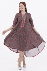 Women's Ethnic Tops (Brown)