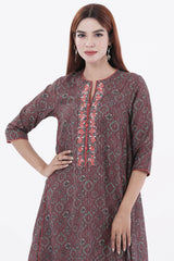 Women's Ethnic Tops (Brown)