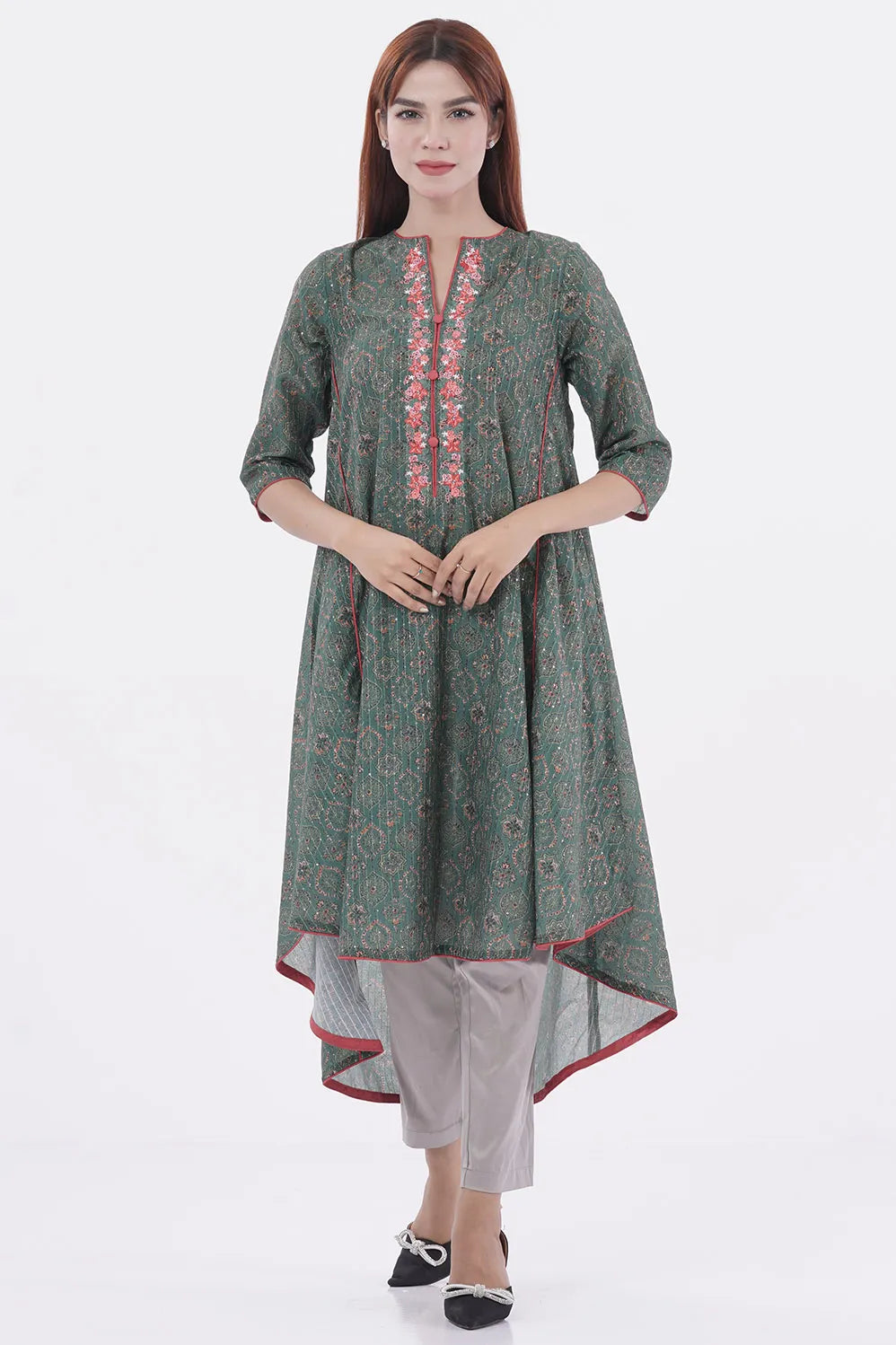 Women's Ethnic Tops (Green)
