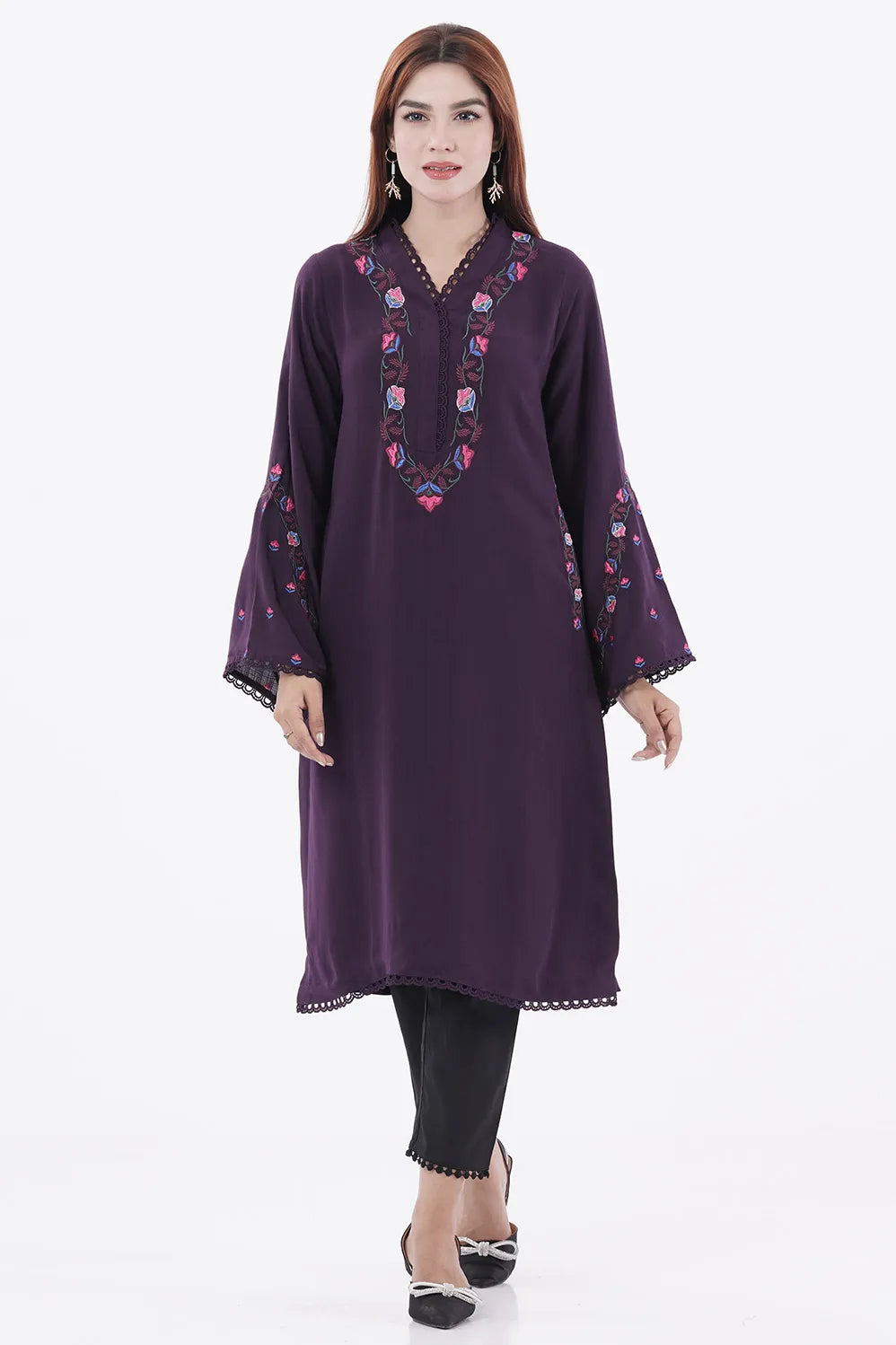 Women's Ethnic Tops (Plum)